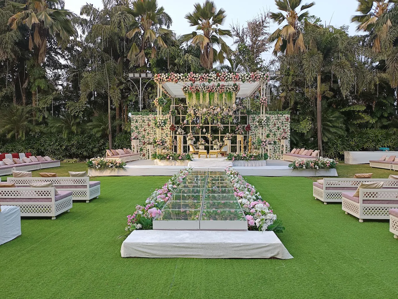 outdoor wedding party plot Vadodara.